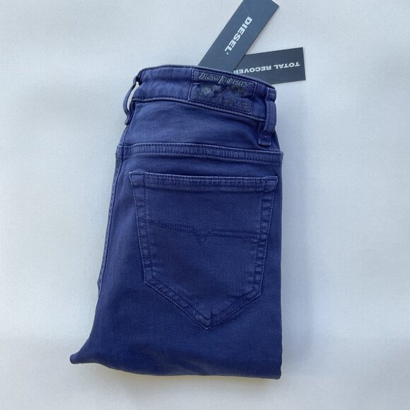 $188 Diesel Women’s Skinzee Super Slim Skinny Jeans Regular Waist 0851W Size W24 - Picture 1 of 11